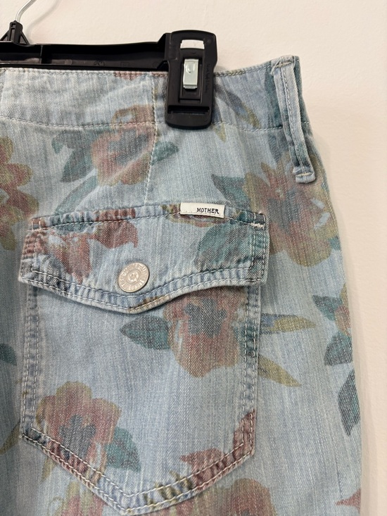 MOTHER The No Zip Misfit Pants Fresh Cut Floral Sz 26 EUC - Picture 10 of 16